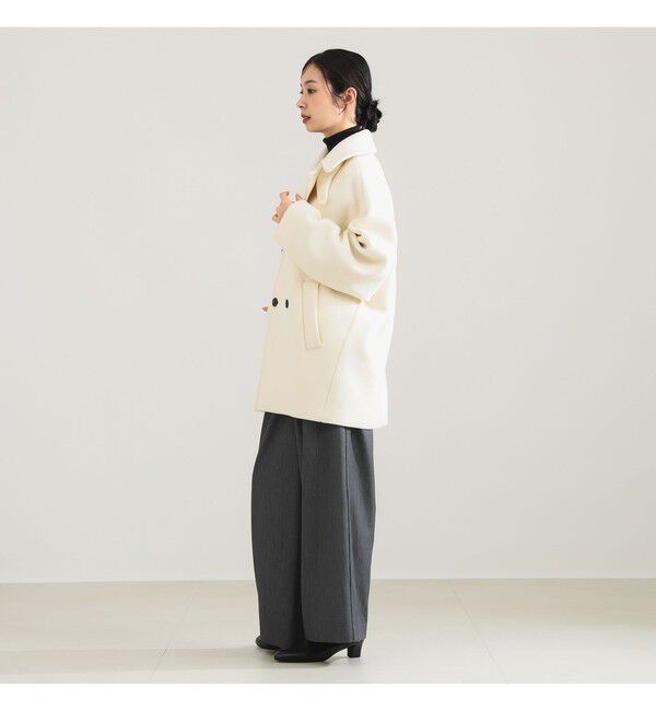 BEAMS SELECTION for WOMEN「TICCA / ウール ピーコート」|ブルゾン・スタジャン|