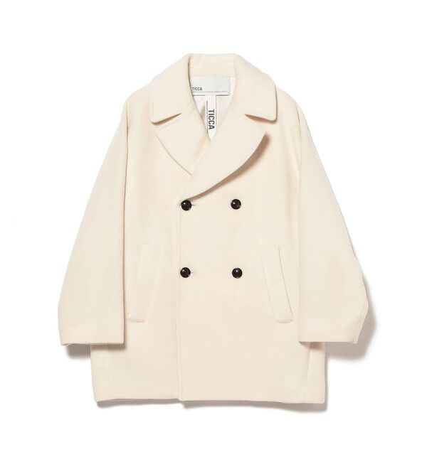 BEAMS SELECTION for WOMEN「TICCA / ウール ピーコート」|ブルゾン・スタジャン|