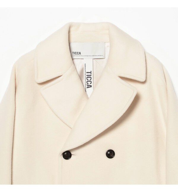 BEAMS SELECTION for WOMEN「TICCA / ウール ピーコート」|ブルゾン・スタジャン|