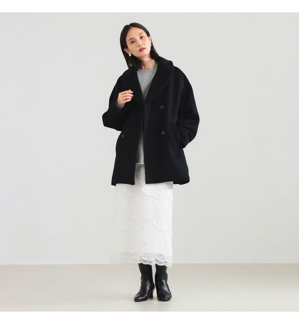 BEAMS SELECTION for WOMEN「TICCA / ウール ピーコート」|ブルゾン・スタジャン|