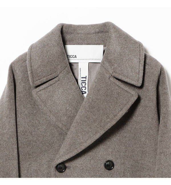 BEAMS SELECTION for WOMEN「TICCA / ウール ピーコート」|ブルゾン・スタジャン|