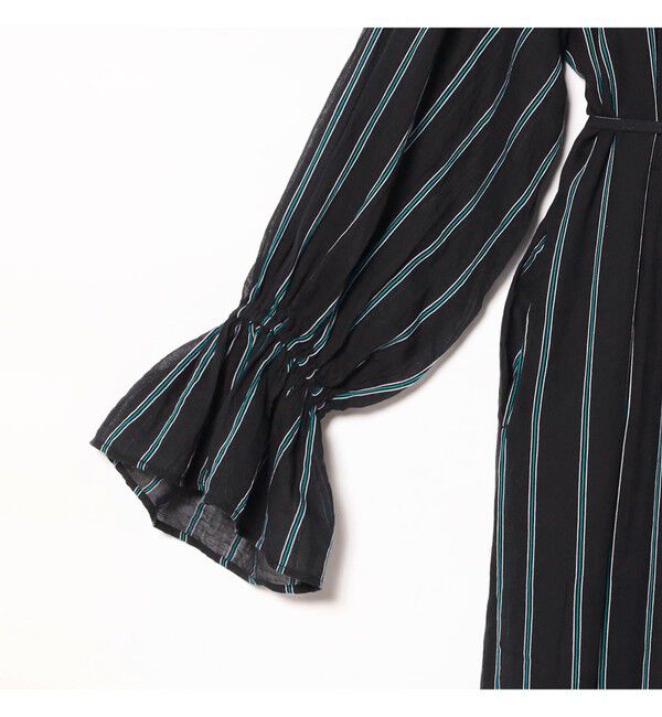 BEAMS SELECTION for WOMEN「ne Quittez pas / コットンボイル ストライプ ピンタック ワンピース」|ワンピース|