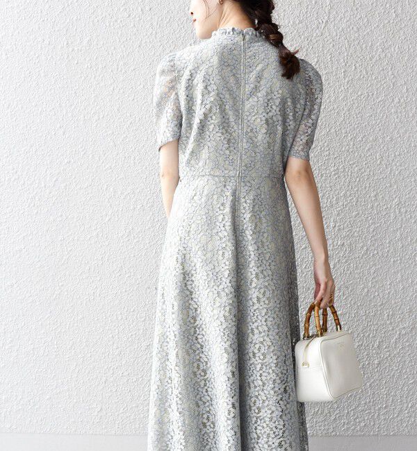 SHIPS for women「【SHIPS別注】kaene:コードレース ワンピース（セレモニー対応可）」|ワンピース|