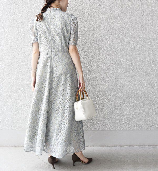 SHIPS for women「【SHIPS別注】kaene:コードレース ワンピース（セレモニー対応可）」|ワンピース|