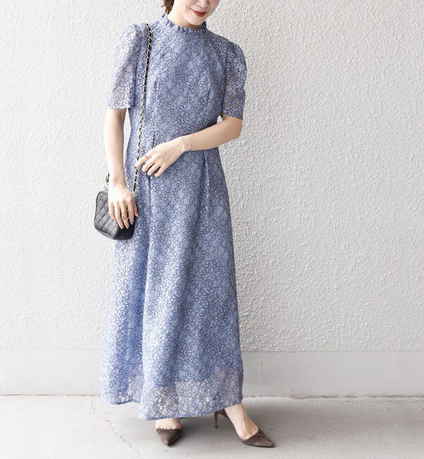 SHIPS for women「【SHIPS別注】kaene:コードレース ワンピース（セレモニー対応可）」|ワンピース|