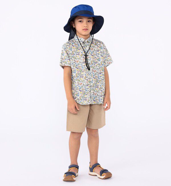 SHIPS KIDS「SHIPS KIDS:100～130cm / リバティ プリント 半袖 シャツ」|シャツ・ブラウス|