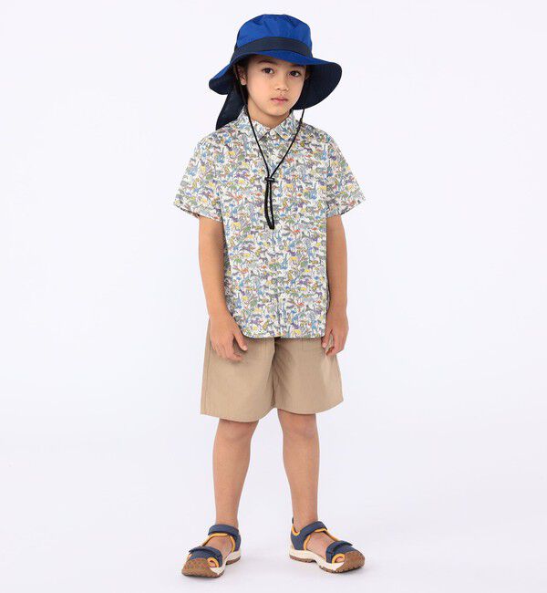 SHIPS KIDS「SHIPS KIDS:100～130cm / リバティ プリント 半袖 シャツ」|シャツ・ブラウス|
