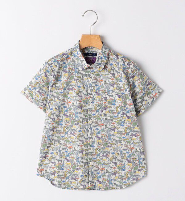 SHIPS KIDS「SHIPS KIDS:100～130cm / リバティ プリント 半袖 シャツ」|シャツ・ブラウス|
