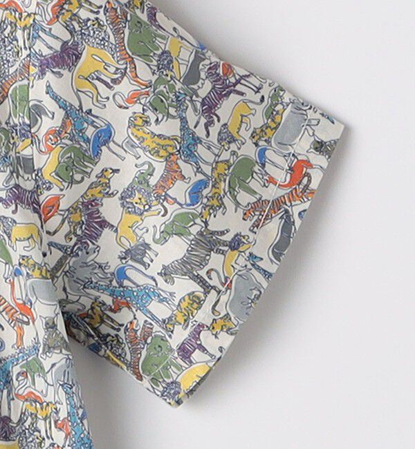 SHIPS KIDS「SHIPS KIDS:100～130cm / リバティ プリント 半袖 シャツ」|シャツ・ブラウス|