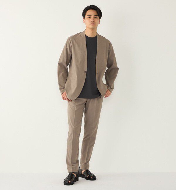 SHIPS Colors 「SHIPS Colors:〈遮熱・吸水速乾・接触冷感〉ファンクショナル ノーカラー ジャケット◇」|ノーカラージャケット|
