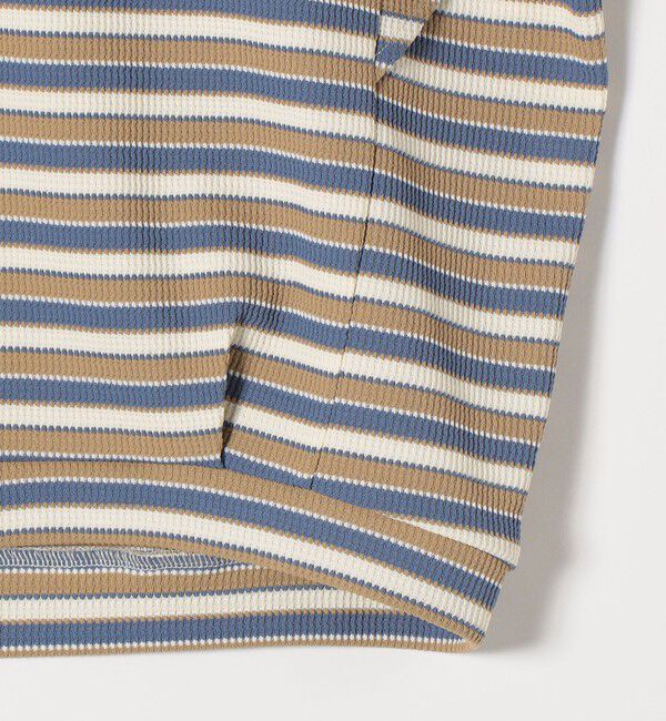 quaranciel「quaranciel:〈洗濯機可能〉マルチボーダー ラッフル コクーン プルオーバー」|Tシャツ・カットソー|