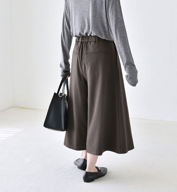 quaranciel「〈洗濯機可能〉ボックスプリーツ ワイド キュロット パンツ」|キュロット|