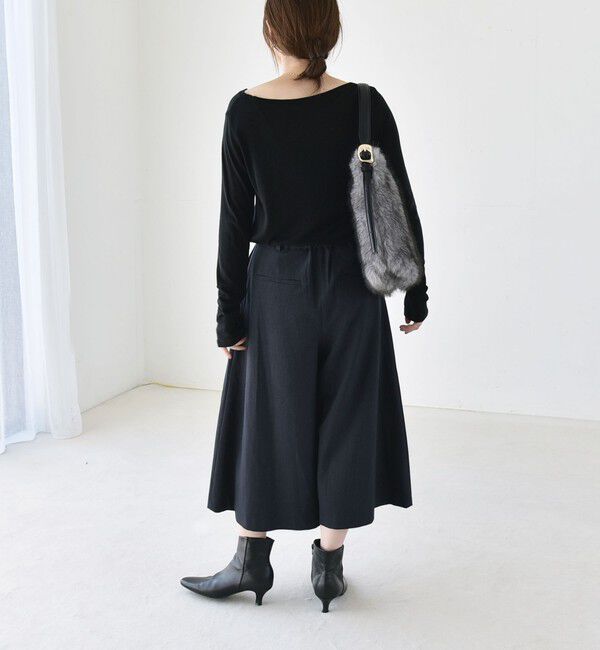 quaranciel「〈洗濯機可能〉ボックスプリーツ ワイド キュロット パンツ」|キュロット|