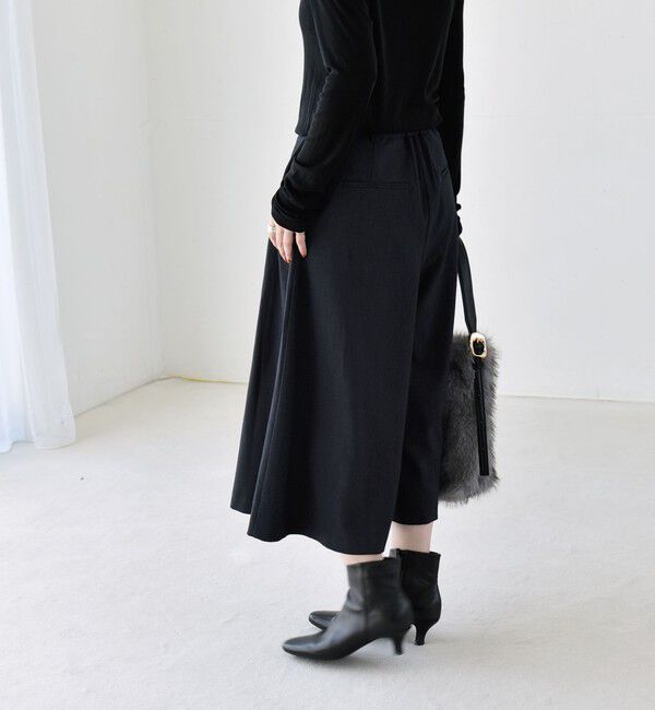 quaranciel「〈洗濯機可能〉ボックスプリーツ ワイド キュロット パンツ」|キュロット|