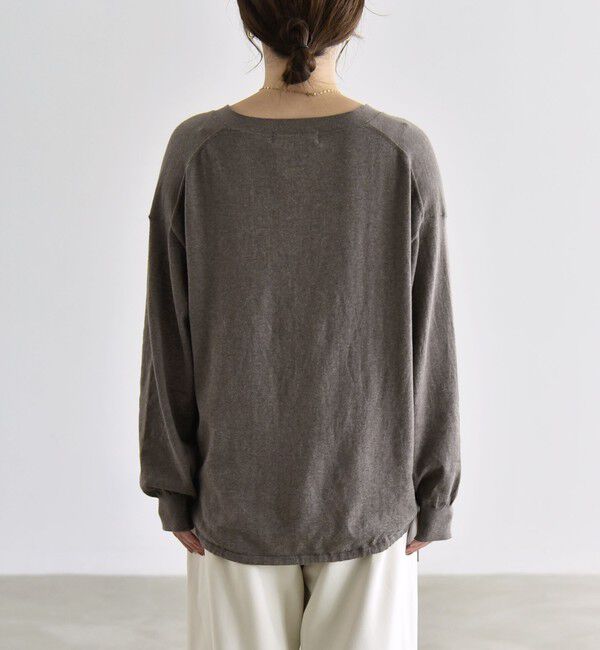 quaranciel「〈手洗い可能〉カシミヤ ミックス Vネック ドロスト カーディガン」|カーディガン|