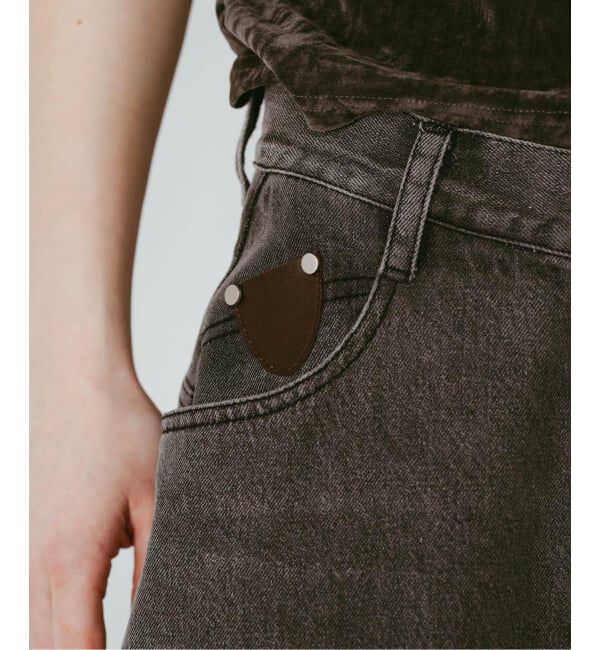 JOINT WORKS「Knuth Marf / クヌースマーフ wide bell-bottom denim pants」|デニム|
