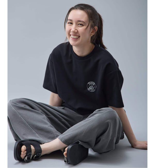 Paris Saint-Germain「【Paris Saint-Germain / パリ・サン＝ジェルマン】 JP METALIC LOGO T-SH」|Tシャツ・カットソー|ブラック