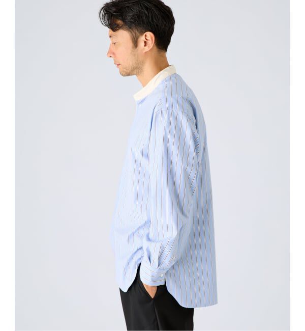 EDIFICE「ALBINI クレリック バンド カラー シャツ」|シャツ・ブラウス|