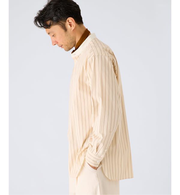 EDIFICE「ALBINI クレリック バンド カラー シャツ」|シャツ・ブラウス|