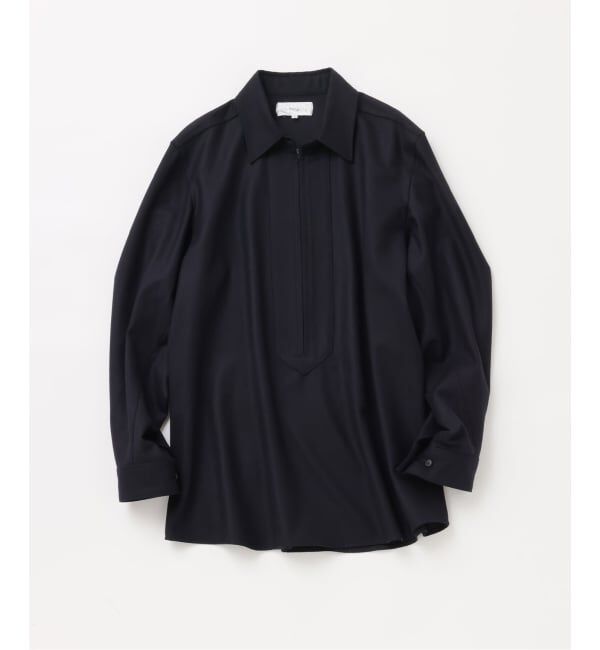 JOURNAL STANDARD「《予約》【FOLL / フォル】sp130s wool flunnel pullover shirt」|シャツ・ブラウス|ネイビー