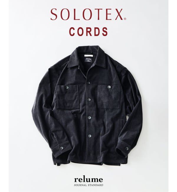 JOURNAL STANDARD relume「テック &rdquo;SOLOTEX(R)&rdquo; コーデュロイ ウォッシャブル CPOシャツジャケット」|シャツ・ブラウス|ブラック
