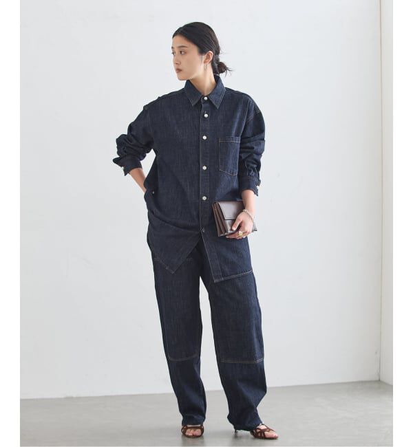 journal standard L'essage「パールボタンデニムシャツ」|シャツ・ブラウス|