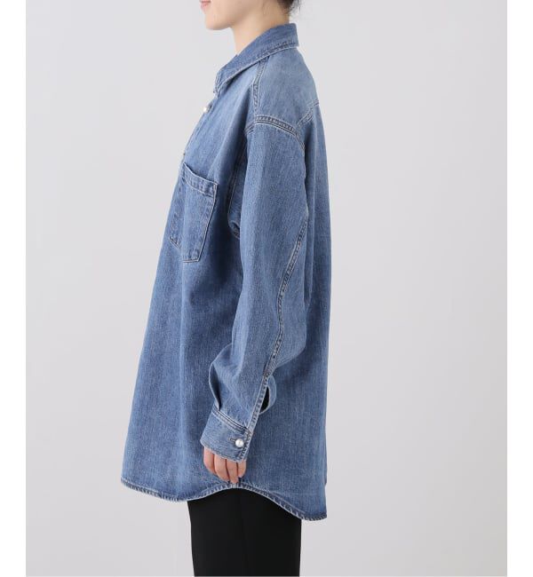 journal standard L'essage「パールボタンデニムシャツ」|シャツ・ブラウス|