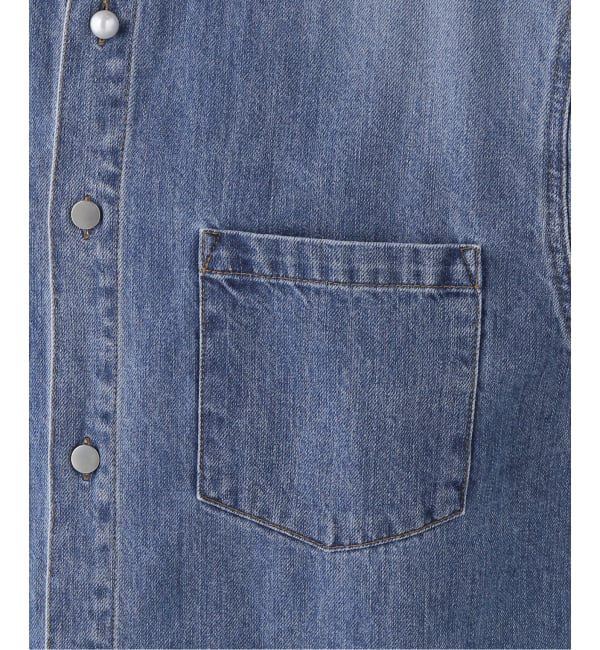 journal standard L'essage「パールボタンデニムシャツ」|シャツ・ブラウス|