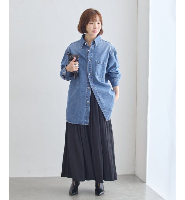 journal standard L'essage「パールボタンデニムシャツ」|シャツ・ブラウス|