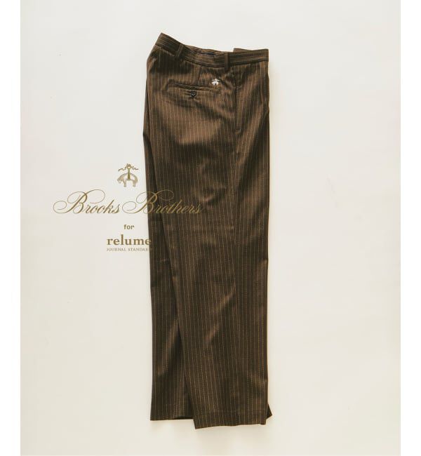 JOURNAL STANDARD relume「《予約》Brooks Brothers / ブルックスブラザーズ 別注 ストライプスラックス」|スラックス|ブラウン