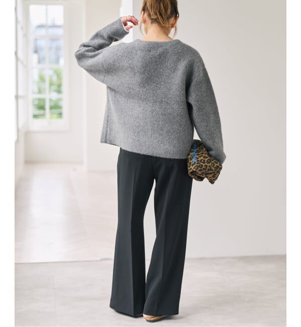 Spick and Span「ダブルクロス1タックパンツ」|スラックス|