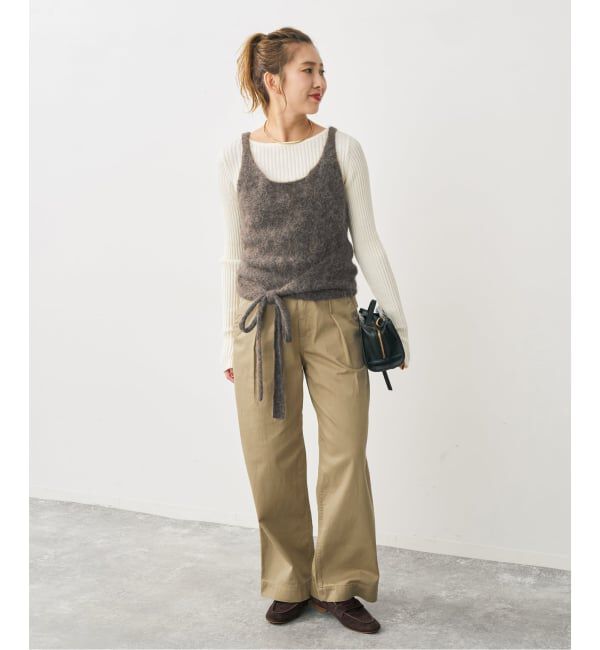 Spick and Span「《追加予約》アルパカ混2WAYカシュクールニット」|キャミソール|