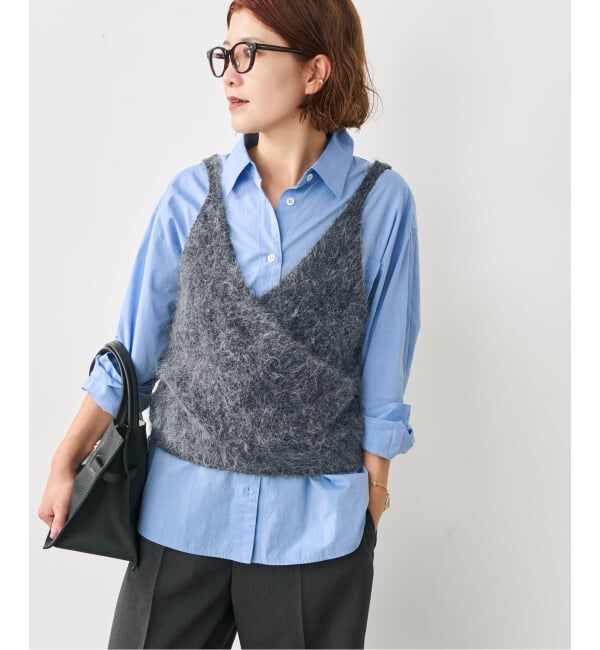 Spick and Span「《追加予約》アルパカ混2WAYカシュクールニット」|キャミソール|