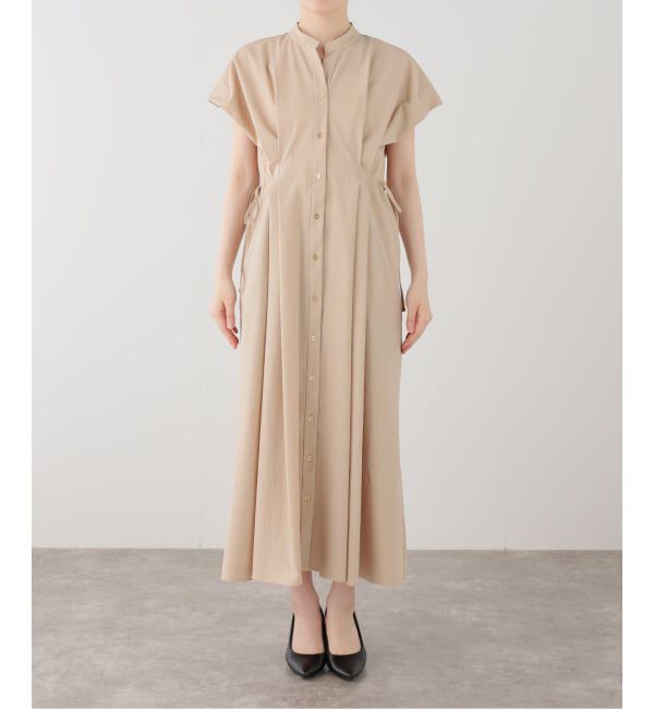  「【洗える】フレンチタックシャツワンピース」|ワンピース|
