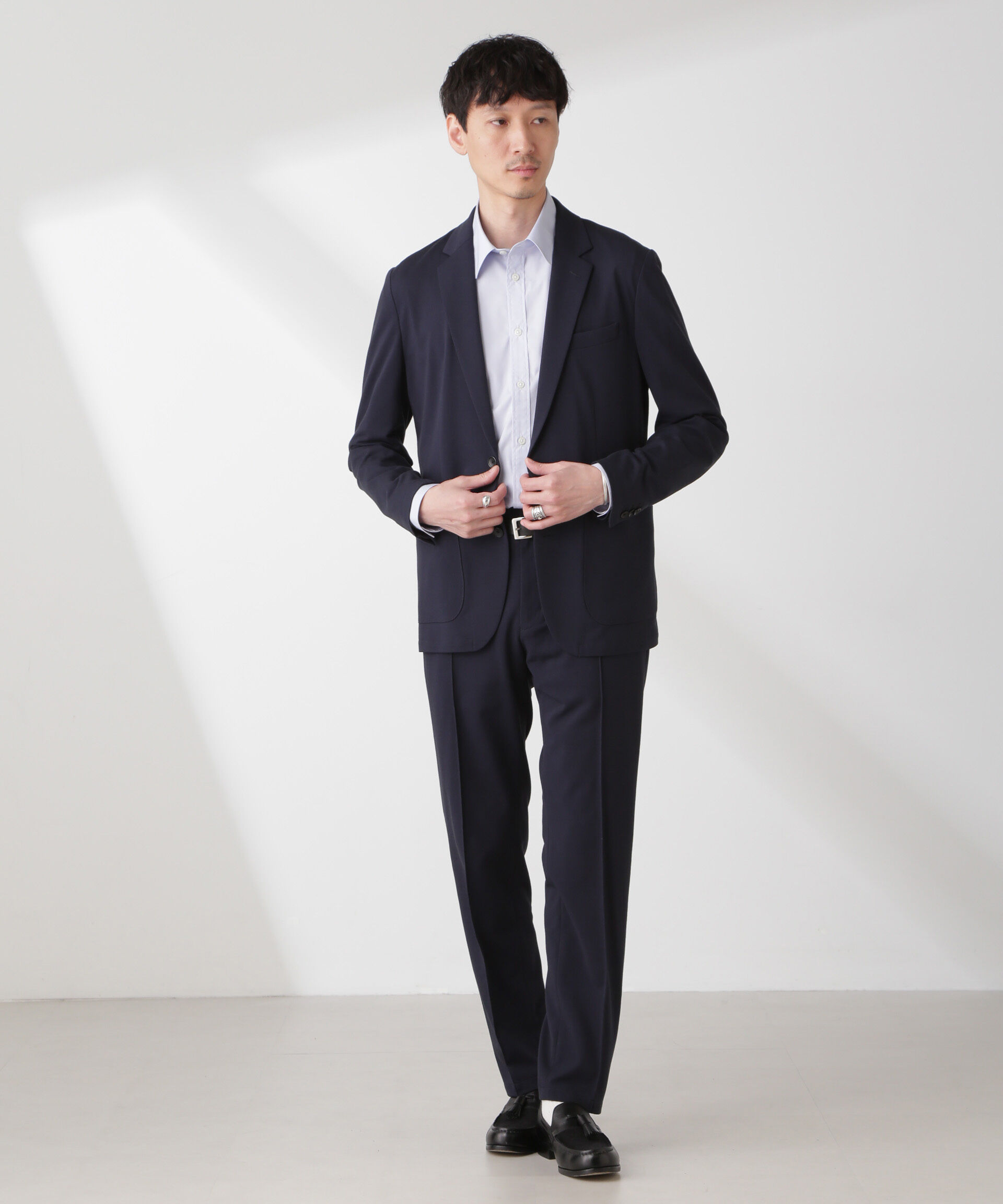 nano･universe「「N TROUSERS PREMIUM」IN DRY カノコストレッチパンツ(セットアップ可)」|スーツ|