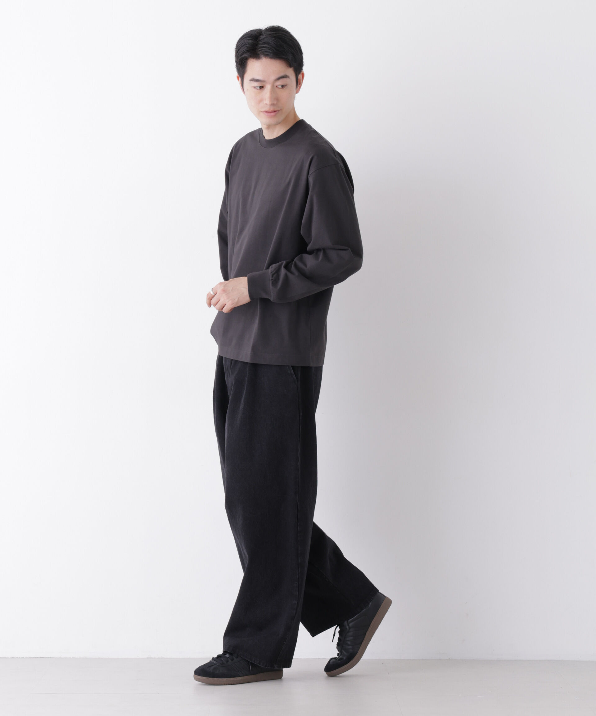 NANO universe「8ozビッグシルエットTシャツ 長袖」|Tシャツ・カットソー|