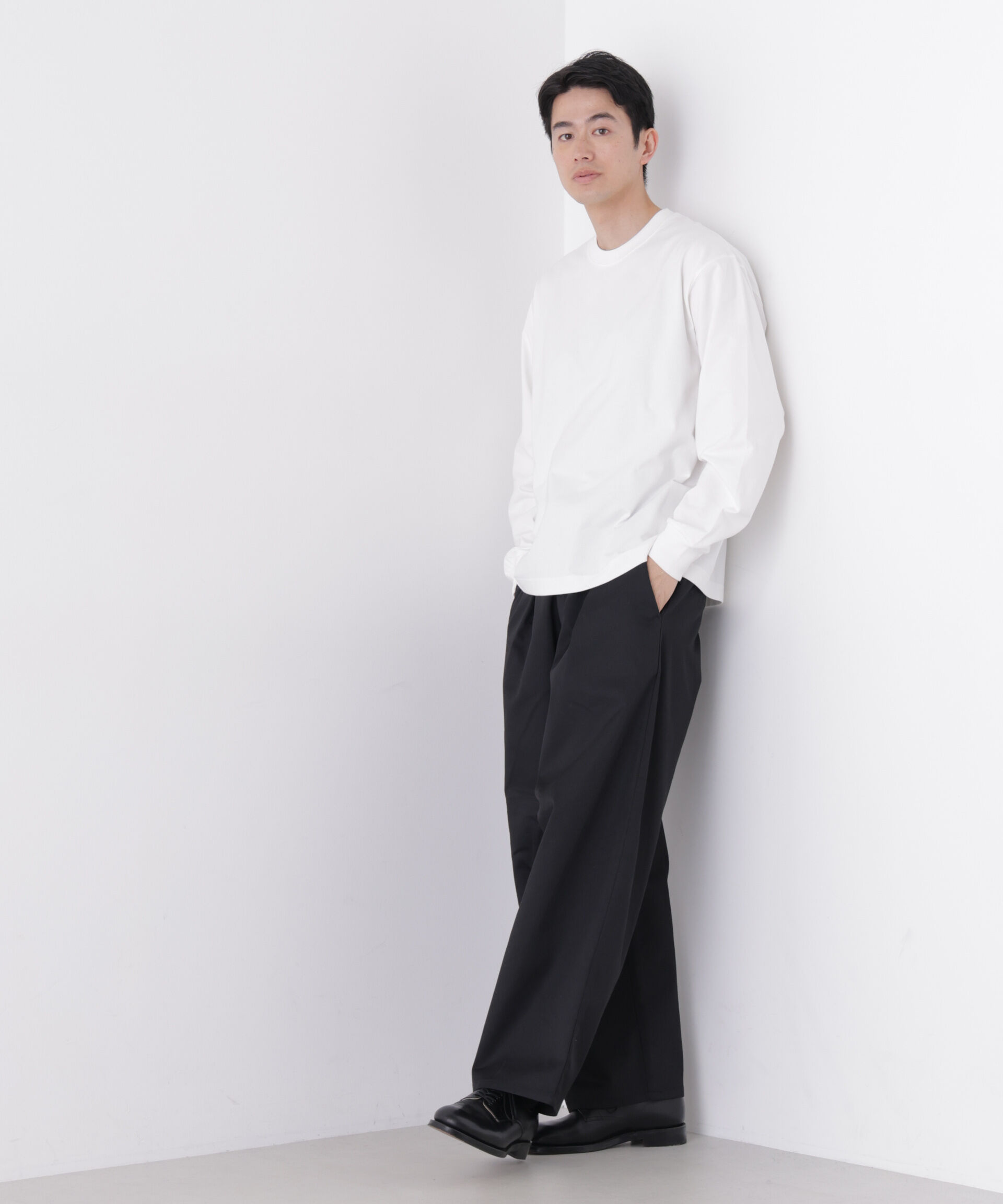 NANO universe「8ozビッグシルエットTシャツ 長袖」|Tシャツ・カットソー|