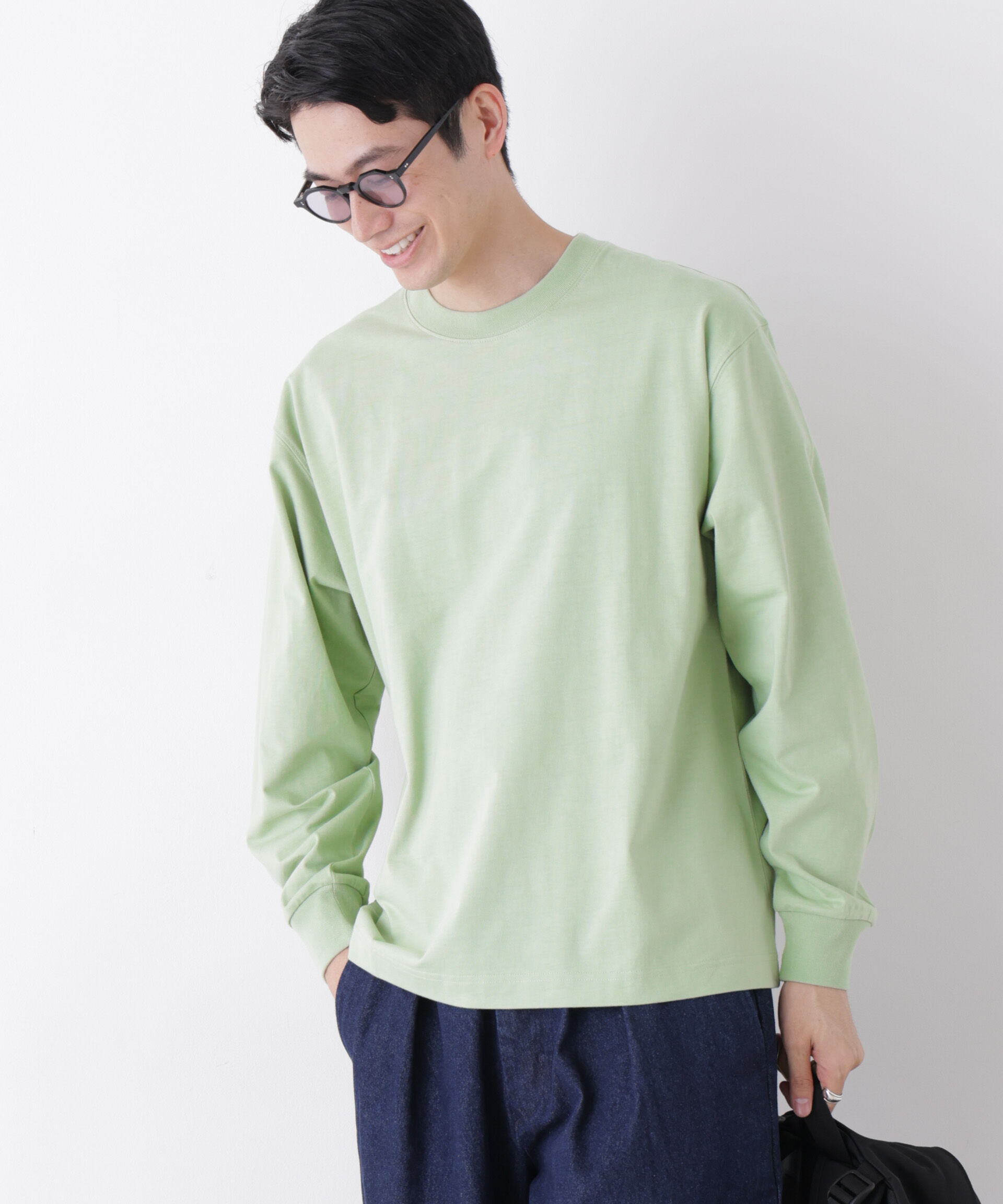NANO universe「8ozビッグシルエットTシャツ 長袖」|Tシャツ・カットソー|
