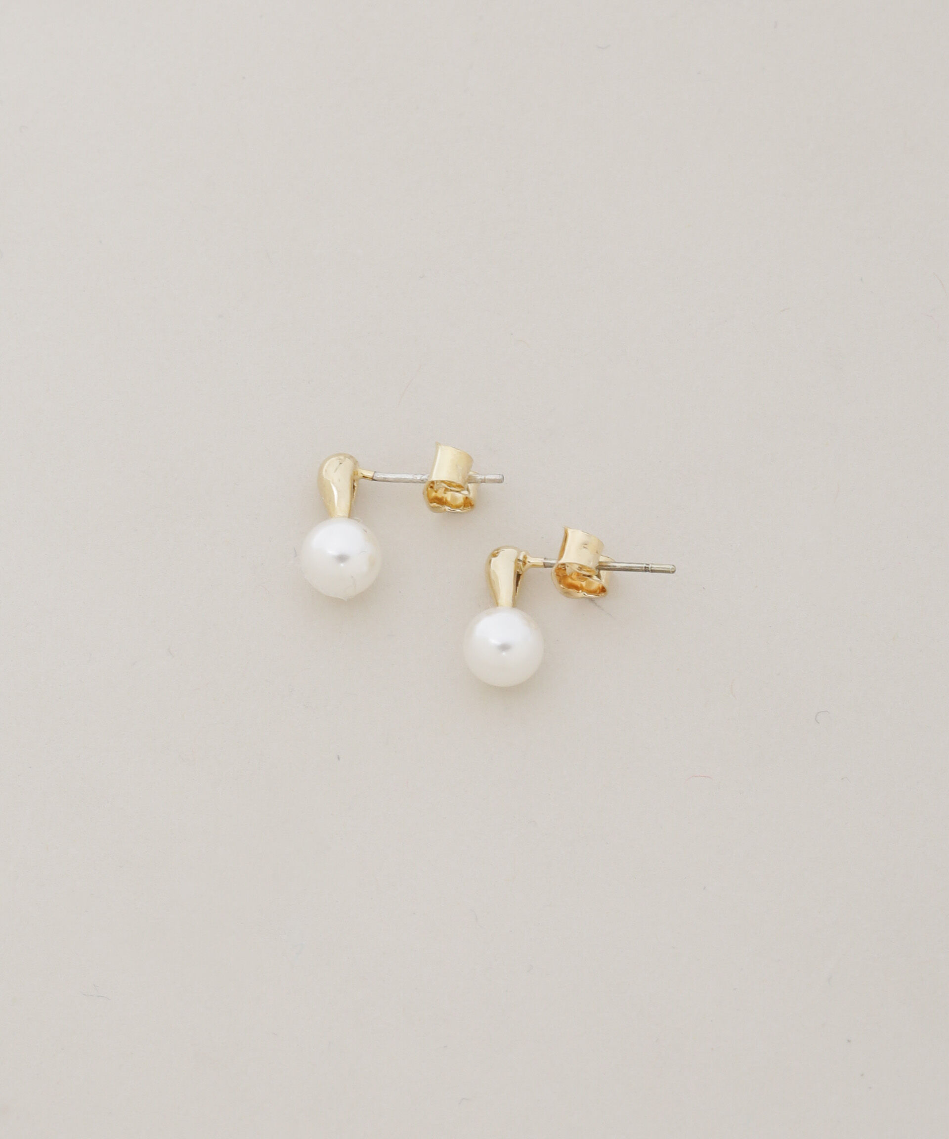 NANO universe「イミテーションパールシンプルピアス」|ピアス|