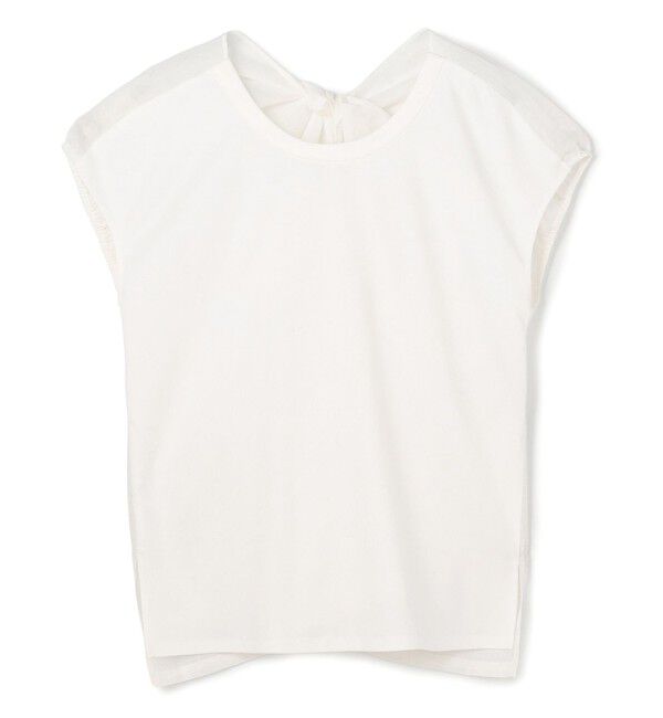 BEIGE,「ZEOLITE / バックツイスト コンビトップス」|Tシャツ・カットソー|