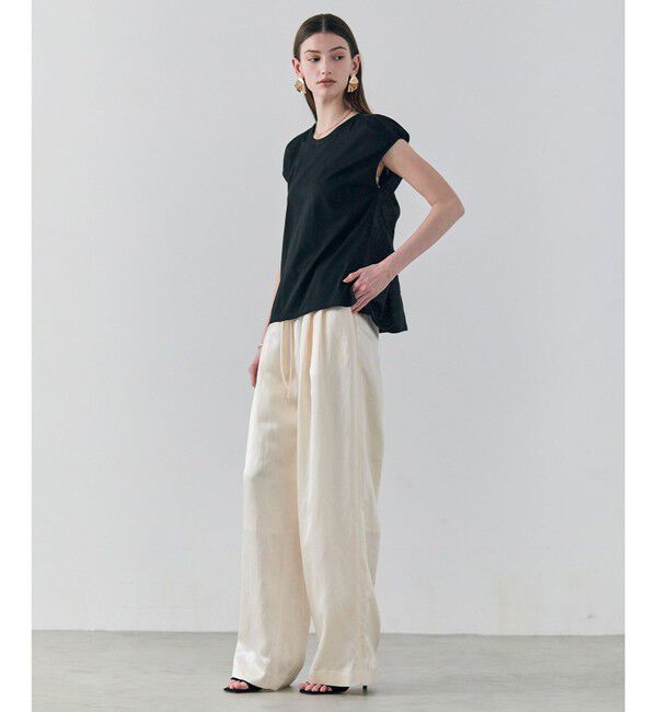 BEIGE,「ZEOLITE / バックツイスト コンビトップス」|Tシャツ・カットソー|