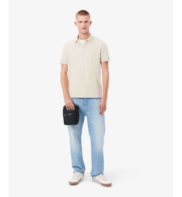 LACOSTE「オシアン レザーサッチェルバッグ」|ショルダー・メッセンジャー|