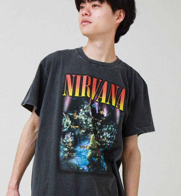GLOSTER「【GOOD ROCK SPEED】NIRVANA / ニルヴァーナ グラフィックTシャツ」|Tシャツ・カットソー|ブラック系その他