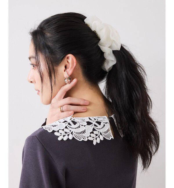 VIS「シフォンバンスヘアクリップ」|ヘアバンド|