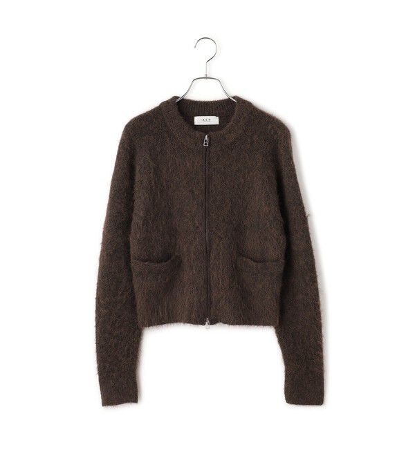 ADAM ET ROPE'「【WEB限定】フラッフィージップショートカーディガン」|カーディガン|