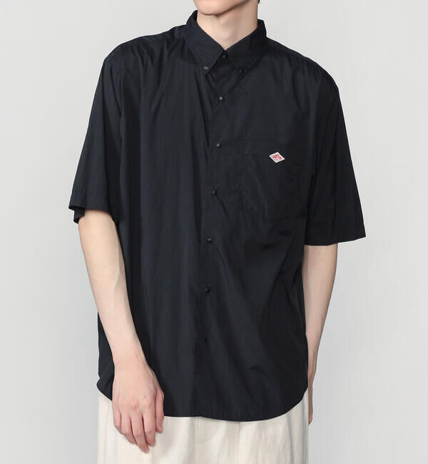 DANTON「DANTON | ナイロンタイプライター プランサーボタンダウン半袖シャツ MEN」|シャツ・ブラウス|DKNAVY