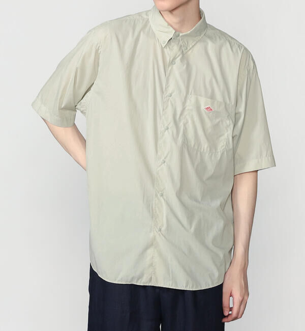 DANTON「DANTON | ナイロンタイプライター プランサーボタンダウン半袖シャツ MEN」|シャツ・ブラウス|