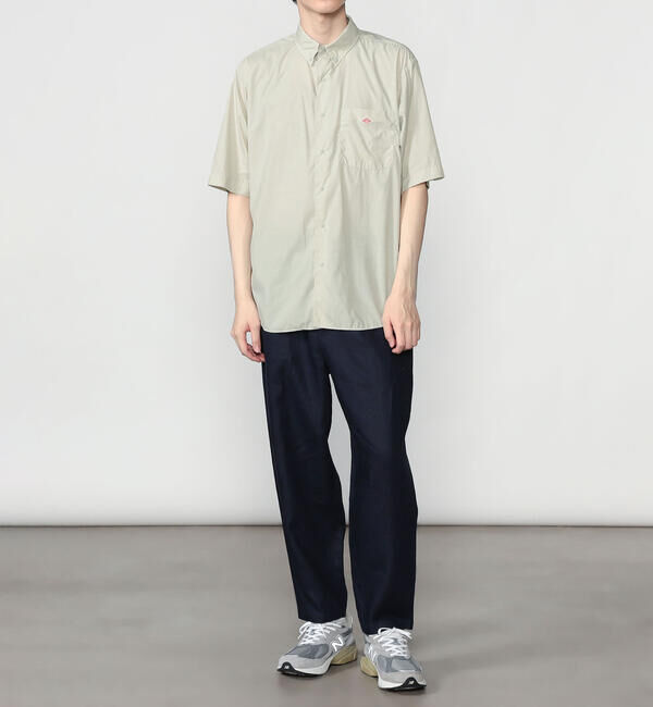 DANTON「DANTON | ナイロンタイプライター プランサーボタンダウン半袖シャツ MEN」|シャツ・ブラウス|