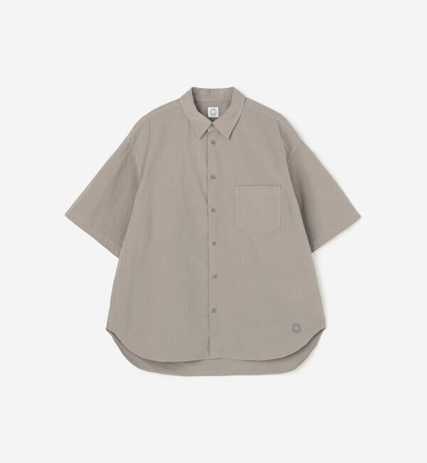 ORCIVAL「ORCIVAL | ガーメントダイ レギュラーカラー半袖シャツ MEN」|シャツ・ブラウス|GREY系1