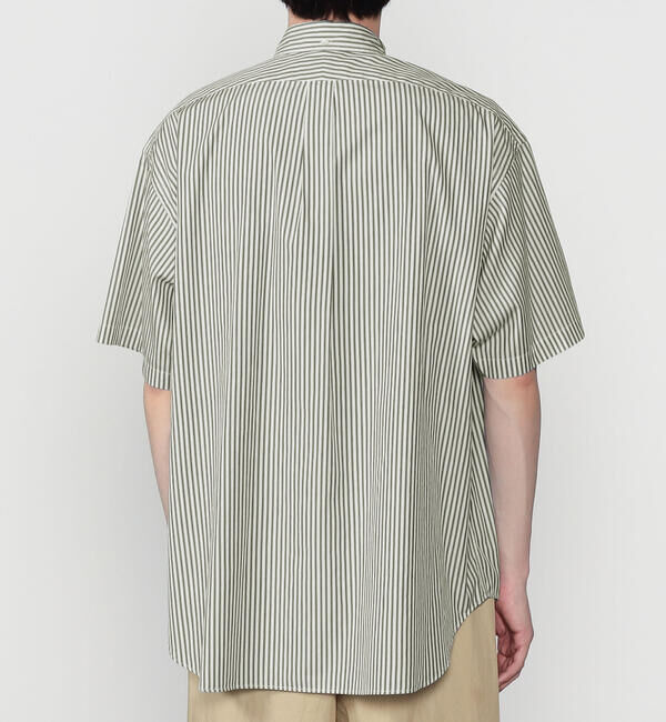 GYMPHLEX「Gymphlex | ボタンダウン半袖シャツ STRIPE MEN」|シャツ・ブラウス|